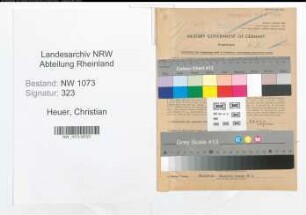 Entnazifizierung Christian Heuer , geb. 14.05.1877 (Stadtinspektor)