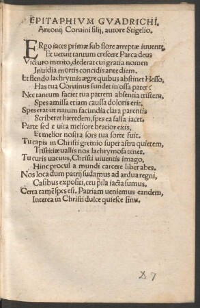 Epitaphium Guadrichi.