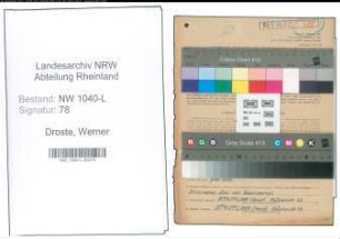 Entnazifizierung Werner Droste , geb. 18.08.1910 (Justizangestellter)