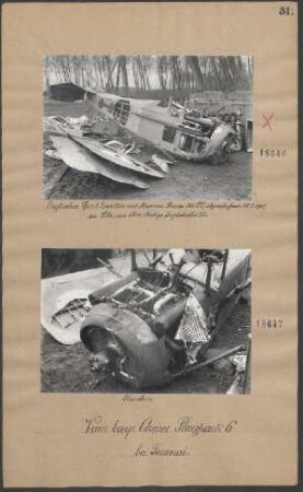 Englischer "Spad"-Einsitzer mit "Hispano Suissa" 150 PS, abgeschossen südwestlich Lille von Oberleutnant BETHGE, Jagdstaffel 11