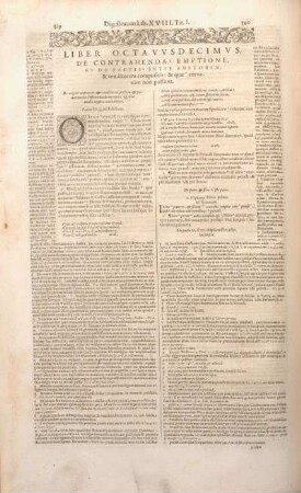 Liber Octavvsdecimvs. De Contrahenda Emptione Et De Pactis Inter Emptorem, & venditorem compositis : & quae resvenire non possunt.