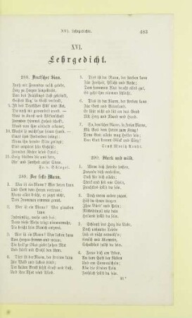 XVI. Lehrgedicht