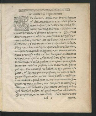 De Amicitia Popularium.