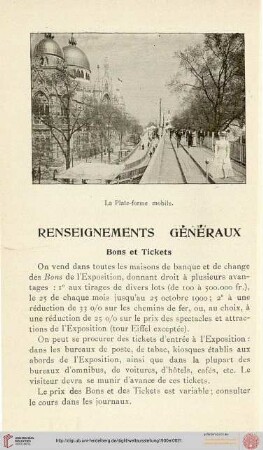 Renseignements généraux
