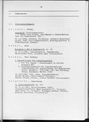 3. Kammermusik