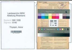 Entnazifizierung Anna Thyssen , geb. 28.11.1884 (Posthalterin)