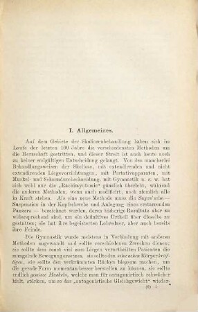 Die orthopädische Gymnastik als Grundlage der Therapie der Skoliose