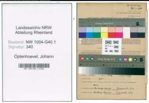 Entnazifizierung Johann Optenhoevel , geb. 23.02.1905 (Arbeiter)