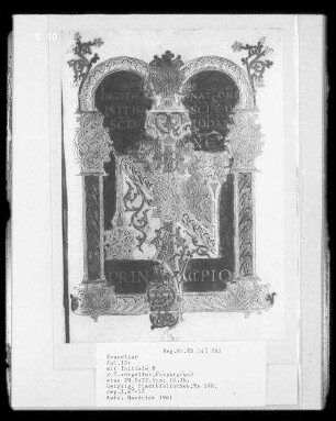 Evangelistar / Evangeliar /Sakramentar (mit angehefteten Seiten), Reichenau / Corvey