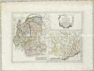 Diplomatischer Atlas: Karte von dem Herzogthume Savoyen und den Grafschaften Nizza, Tenda und Boglio
