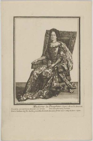 Bildnis von Dauphine Marie Anna de Baviere