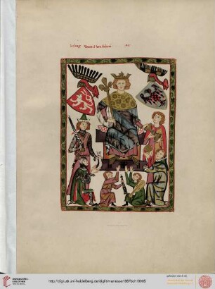 Chromolithographie: König Wenzel von Böhmen