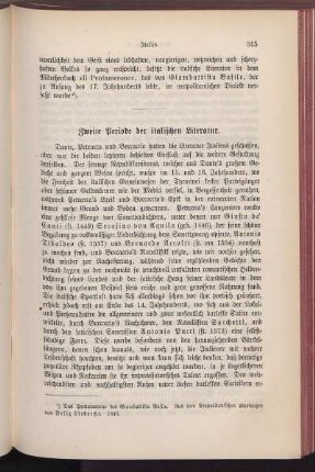 Zweite Periode der italischen Literatur.