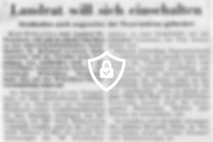 Landrat will sich einschalten