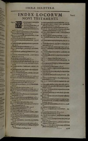 Index Locorum Novi Testamenti.
