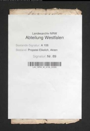 Aufzeichnung über Eigenhörige und ihre Pachtabgaben.