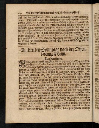 210-214, Vorbereitung, Evangelium, Eingang