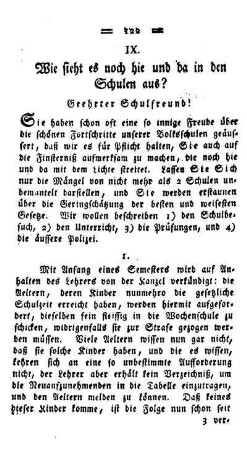 Wie sieht es noch hie und da in den Schulen aus?