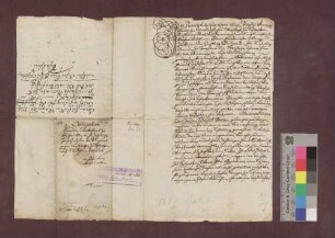 Friedle Walliser zu Eichen leiht von der Kirchenpflege Schopfheim 16 Pfund Stäbler, verzinslich mit 16 Schilling.