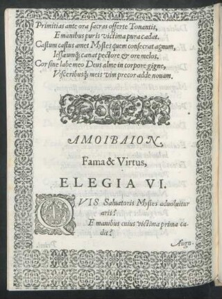 Elegia VI.