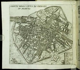 Veduta Della Citta Di Firenze In Pianta.