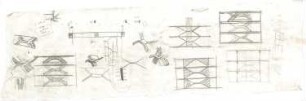 Schneider - Esleben, Paul; Düsseldorf, Rolandstr. 40; Rolandschule - Entwurf: Treppenhaus, schematisch