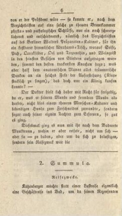 2. Summula. Reisezwecke