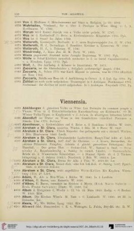 Viennensia (Nr. 4085-5302)