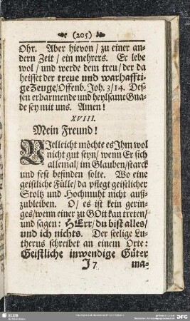 XIIX. Die Abwechselung der Gnaden-Gaben