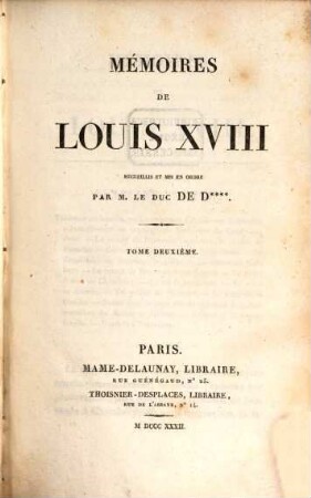 Mémoires de Louis XVIII. 2