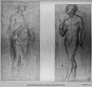 Stehende männliche Gewandfigur
