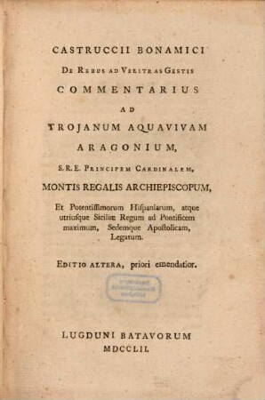 De rebus ad Velitras gestis ... commentarius