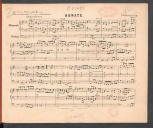 Sonate [über den Choral "Nun danket alle Gott"] : op. 56