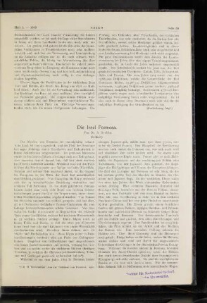Die Insel Formosa.