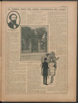 El primer amor del poeta Estanislao del Campo : Leyenda de "El destino de una flor"