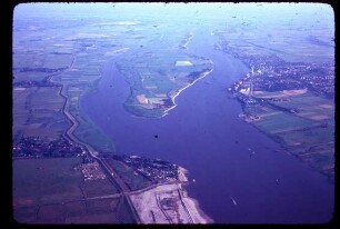 Insel "Harriersand" an der Weser