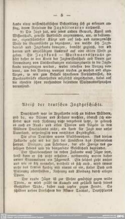 Abriß der deutschen Jagdgeschichte