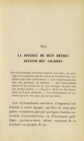 VII La Journée De Huit Heures Défense Des Salaires