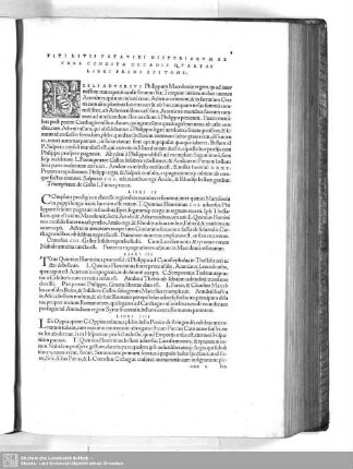 Decadis Quartae Libri Primi Epitome