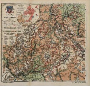 Schulhandkarte der preuss. Provinz Hessen-Nassau