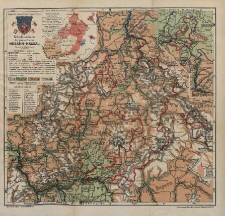 Schulhandkarte der preuss. Provinz Hessen-Nassau