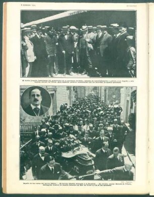 El doctor Joaquín Castellanos, gobernador de la provincia de Salta [y] Sepelio de los restos del doctor Piñero.