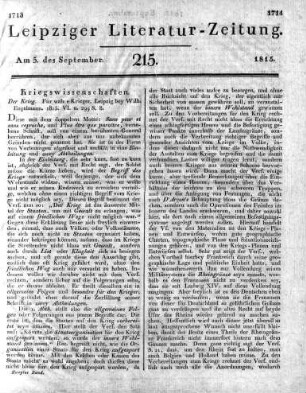 1815-09-05 : 215. Stück