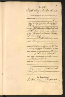 Standesamtsbuch der Stadt Aschaffenburg: Geburten 365/1900 - 184/1901