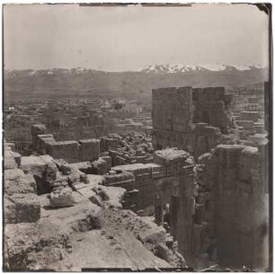 Bacchustempel, Baalbek: Blick vom Dach des Tempels
