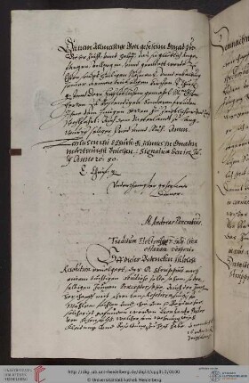 Bestallung von Hans Christoph von Venningen zum Hofmeister des Kurprinzen