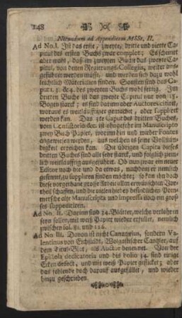 Notandum ad Appendicem MSSt. II.