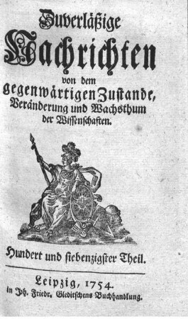 Hundert und siebenzigster Theil.