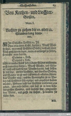Von Kertzen- und Liechter-Giessen