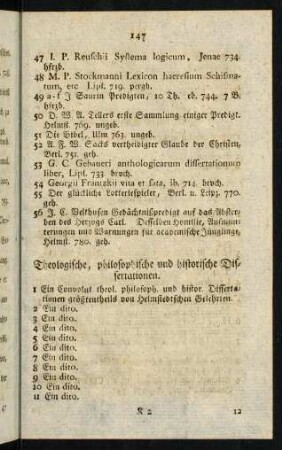 Theologische, philosophische und historische